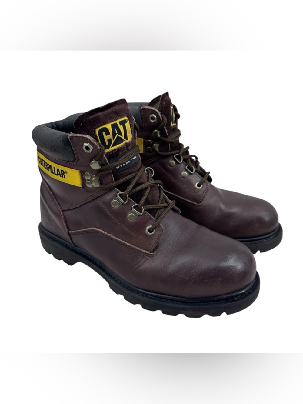 CATERPILLAR Second Shift Steel Toe Leather Work Boots